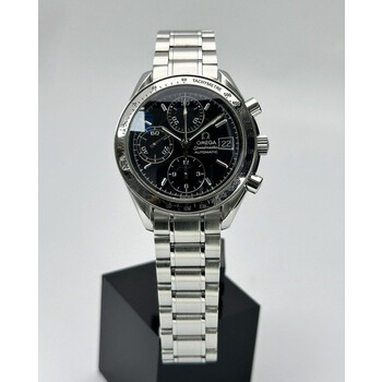 (SOLD!!) 39mm • 1998 Omega Speedmaster Date Black Dial ref.3513.50 Automatic